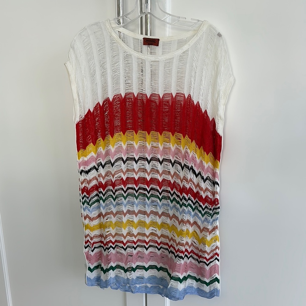 Missoni Mare Chevron knit swim Coverup dress size small - gorgeous!!